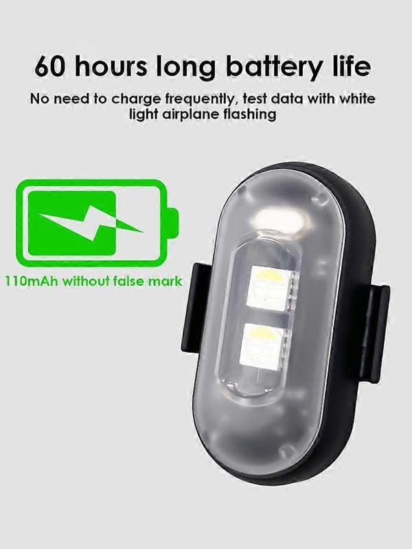 Flygplans LED-strobbeljus Motorcykel Magnetisk Kollisionsskydd