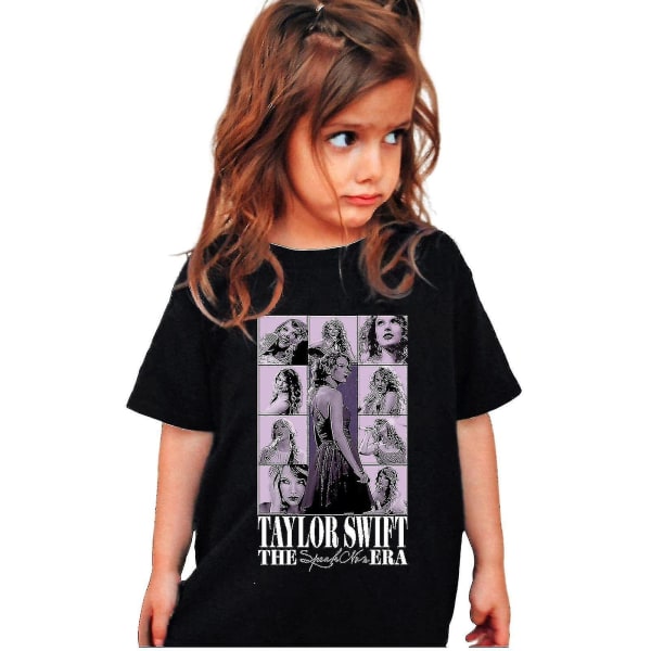 Barn Taylor Swift T-skjorte kortermet trykt t-skjorte Tour Fans Topsgift style 1 160CM