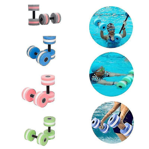 Vatten Aerobic Träning Skum Hantlar Pool Motstånd Yoga Fitness Vatten Simning Utrustning för män och kvinnor FF R ZD blue