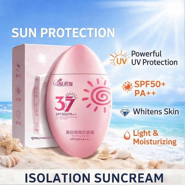 377 Isolerende Solkrem SPF50+ - Lysnende, Vanntett, 50g