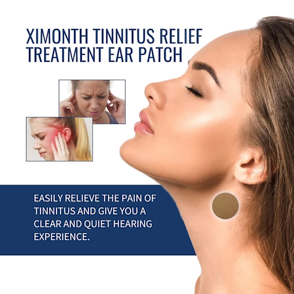 Tinnitus-lievityksen hoitoon tarkoitettu korvapihvi, Tinnitus-lievitys korvien soimiseen, Korvien hoitoon tarkoitettu Tinnitus-hoitoon tarkoitettu yrttipihvi parantaa kuuloa 5 pack - 50pcs