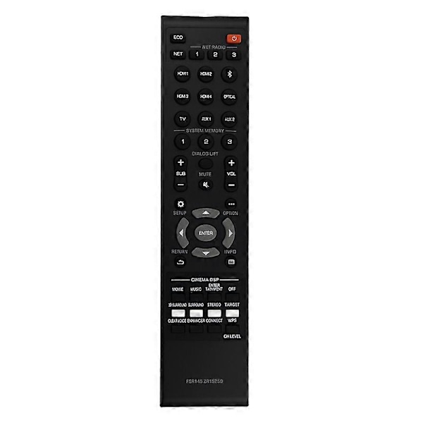 Erstatning FSR145 ZR15250 Fjernkontroll for MusicCast Sound Bar Fjernkontroll FSR145 ZR15250 YSP-5600