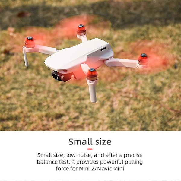 1 Sæt Lav-Støj Tre-Bladet Propeller Kit til Mavic Mini 2/Mavic Mini Drone red