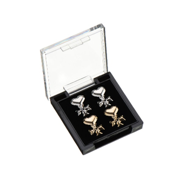 4/ 6 Par Örhängelyftare Hypoallergena Örhängesfästen För Sjunkande Öron, Tunga Örhänge Stödfästen, Pläterade Säkra Örhängesfästen Lyft 4 pairs cross shape