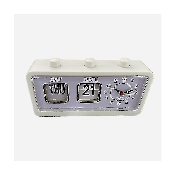 Mekanisk väckarklocka Nyhet Flip Klocka Skrivbord Digital Klocka Med Kalender Klocka Heminredning Retr -n4611 ZD A