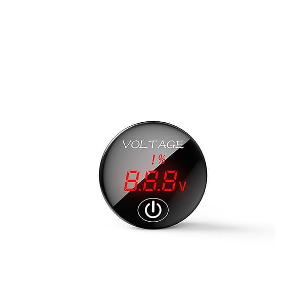 Bil Motorsykkel For Dc 5v-48v Led Panel Digital Voltmeter Batterikapasitet D red