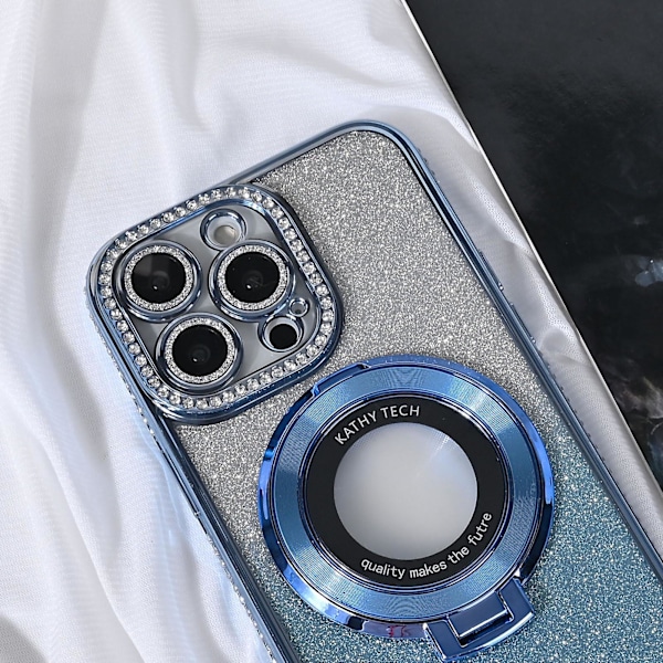 iPhone 15 14 Pro Max 13 12 11 -sarjan puhelimiin sopiva ylellinen glitter-timantti Magsafe-rengaskotelo -GSL 6.14 iphone 14