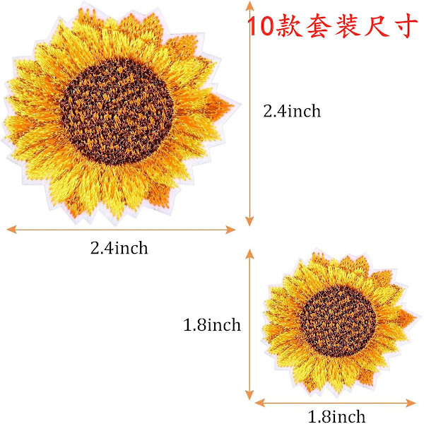 Strykjärnspåsar Patches för Kläder Blommor Patches Applikations Patches