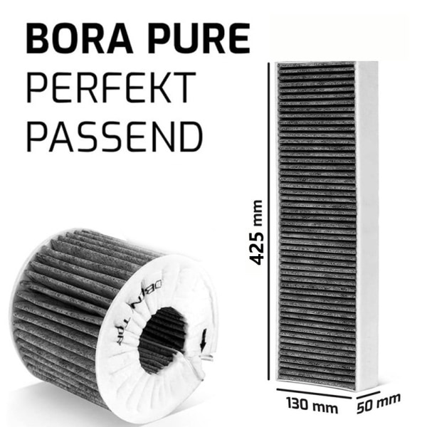 Paket med 2 aktivt kolfilter för Bora Pure/x Pure/s Pure Extractor Huv, Puakf Filtertillbehör Ersättningsfilter