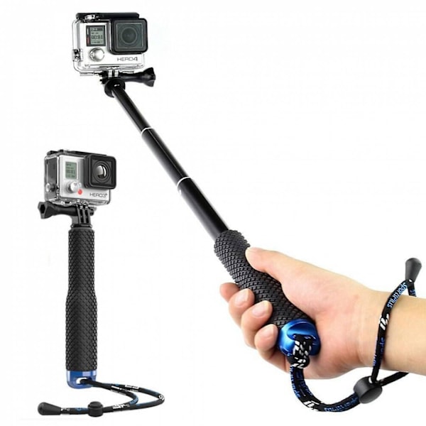 19'' Vattentät undervattenshandgrepp justerbar förlängning Selfiestick Monopod Pole för GOPRO Hero 6/5/ 5 Session/ 4 Session/ 4/3+/ 3/2/1, GeekPro, AK a6