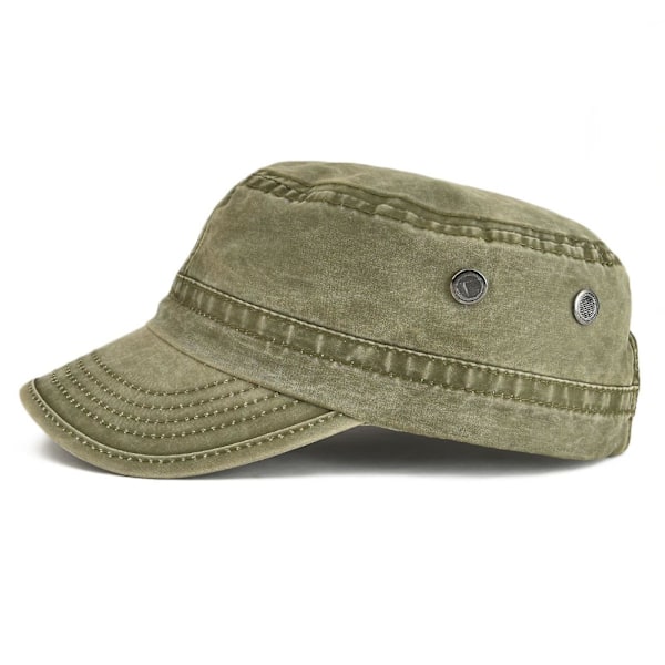 Herrnyheter Pojk keps tvättad bomull militär kepsar kadett armé kepsar unik design vintage platt topp keps  ZD W a1