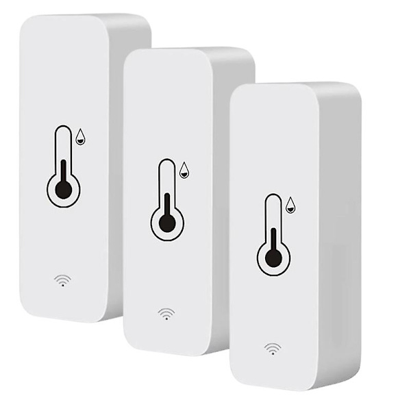 3 kpl Tuya Wifi Lämpötila- ja Kosteussensori Smart Life Etämonitori Älykoti Sisähygrometeri