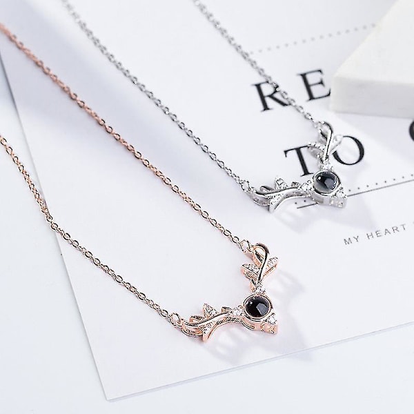 Kvinners Halskjede Kjede Choker Anheng Smykker Jenter Gave Gevir S925 Sterling Sølv Kreativ rose gold