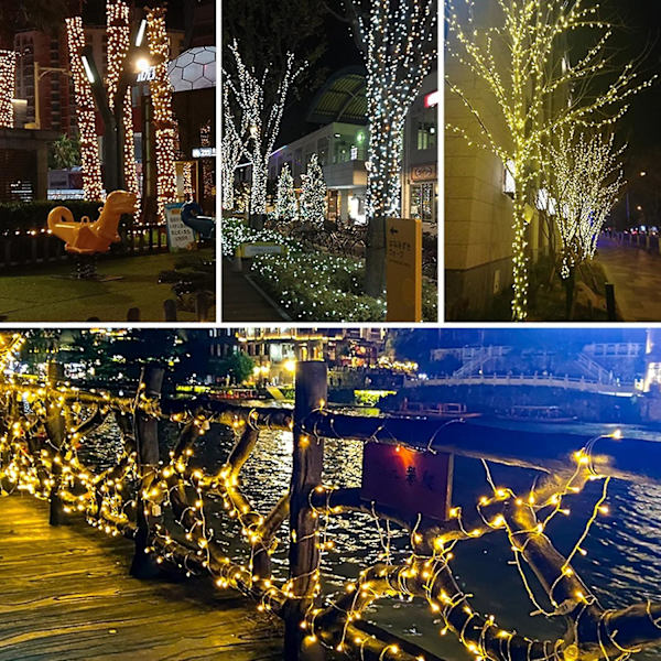 Solcelledrevet Fe Lys Udendørs Vandtæt Led Fe Lyskæde Girlande Julefest Bryllupsdekoration Lys-5m20leds