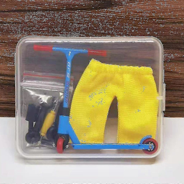 Mini Alloy Scientific Finger Scooter Fidget Gadgets Med Montering Tilbehør ( Farge: Blå ) ZD.16