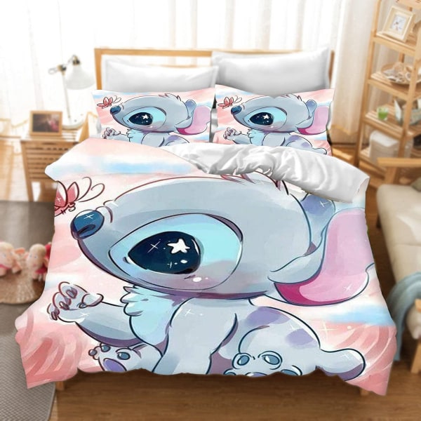 wish Stitch 3D digitaltryck cover, lakan, tredelat set 27 100*135