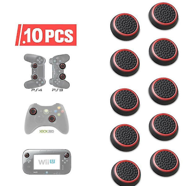 10/4st Silikon Controller Tumgreppsskydd För Ps3 One Slim Gamepad -GSL 10pcs