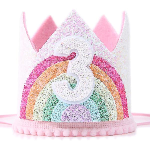 Glitter bursdagskrone er det perfekte tilbehøret for bursdag  ZD B2U