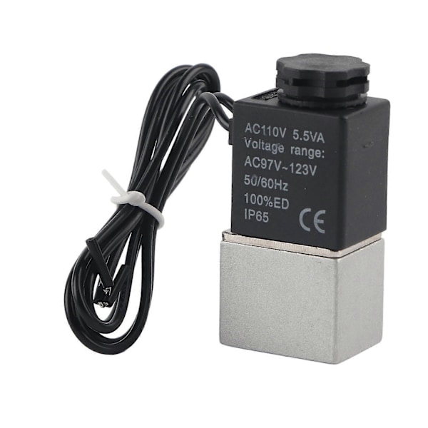 2V025-06 2 Position 2 Vejs Magnetventil Normalt Åben Stabil Holdbar Elektromagnetisk Ventil AC110V
