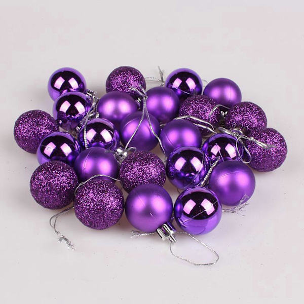 Julepynt 3cm Juletre L Kule Henge Hjem Fest Ornament Dekor k