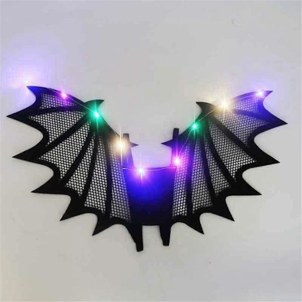 Halloween Gave Halloween Kostumer Til Piger Kvinder Glitrende Bat Assistant Med Elastiske Skulderstropper