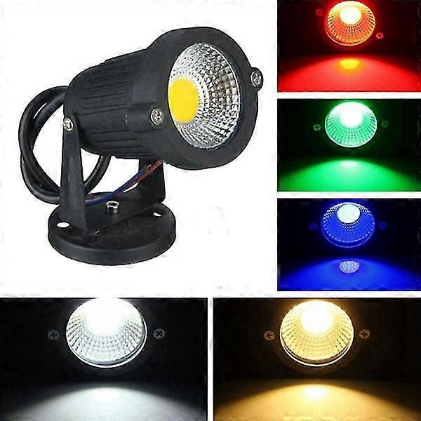 7w Ip65 LED-strålkastare med bas för utomhuslandskapsträdgårdsstig Ac85-265v -DGJR blue