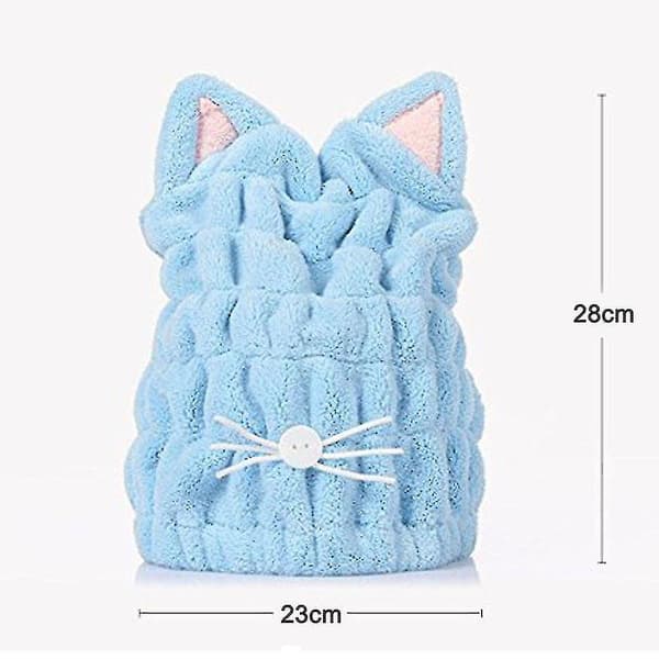 2 stk Mikrofiber Håndkletørk for Hår - JRCH