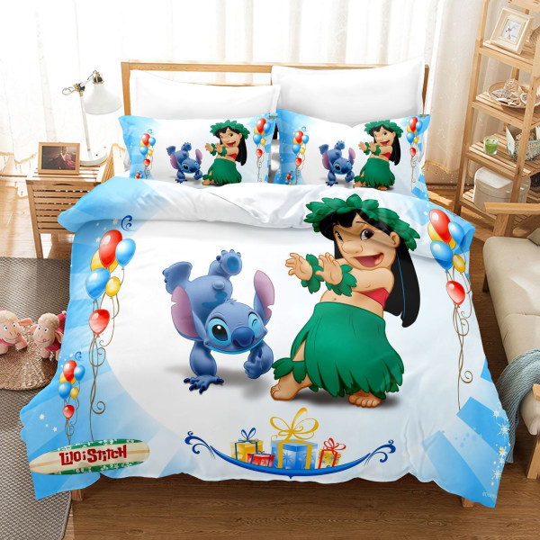 Cartoon animation Stitch series bedding duvet cover three pieces Stitch-27 140*210 three-piece set