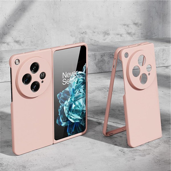 Fodral för Oneplus Open, Hård PC Stötsäker Telefonfodral Matt Smalt Skyddande Omslag Vikbart Fodral för Oneplus Open pink