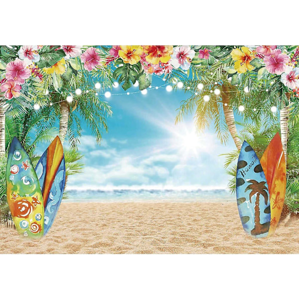 Havaijilainen Aloha-juhlan koriste, kesäisen Luau-juhlan taustakankaalla banneri valokuvausta varten Luau Havaijilainen juhlan taustakoristeiden tarvikkeet f