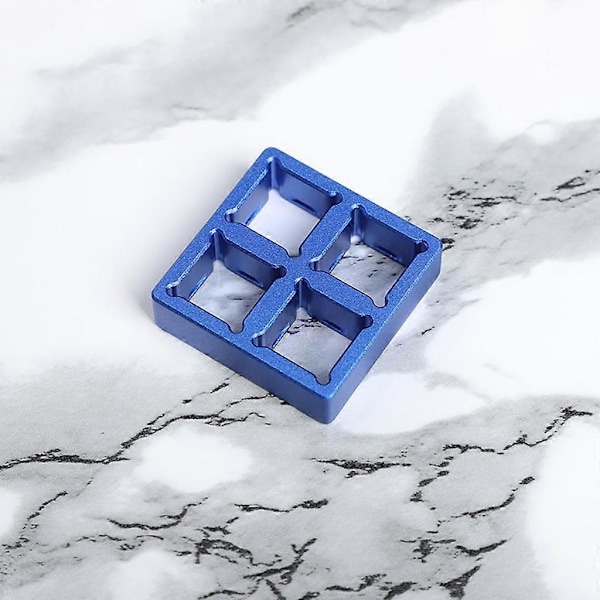 1 stk. Aluminiumslegering Fire-ports Test Sjakt Ramme Bryter Tester Base Testing Tool blue