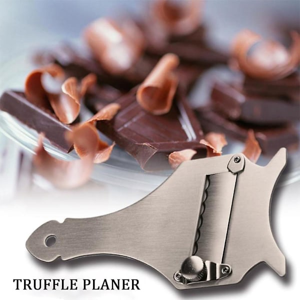Tryffel- og Chokoladeskærer, Rustfrit Stål Tryffelslicer til Svampe Ost, Justerbar Klinge til Præcisionsskæring a -straight blade cutter