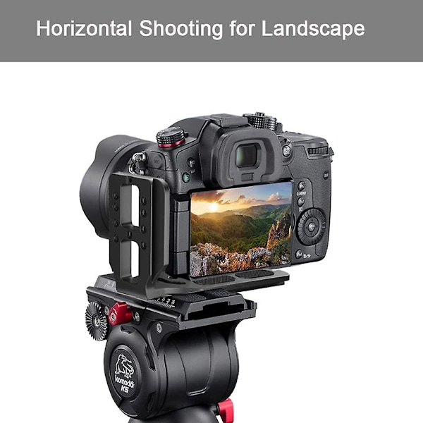DSLR-kamerans L-fäste Snabbkopplingsplatta Vertikal Horisontell Växling Stativ Snabbkopplingsplatta Kompatibel med Canon Nikon Sony Dji Osmo Ronin