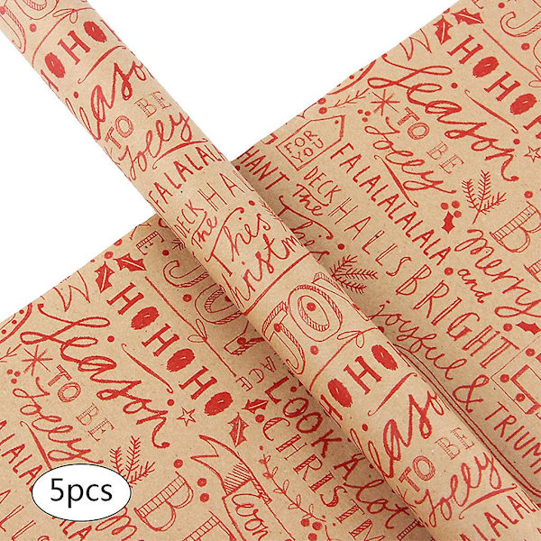 Julklappsinpackningspapper för Julfest, Födelsedagspresent, 70x50cm 2
