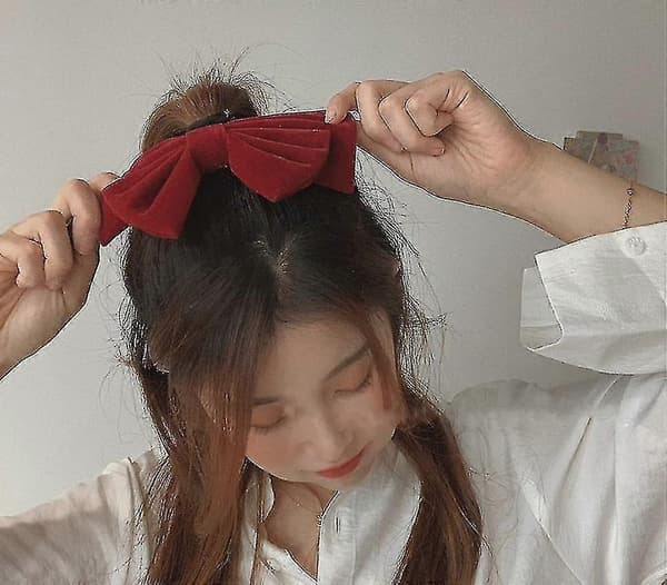 Ne Punainen Rusetti Hiusneula Häähiusneula Hiusasusteet 1 Punainen Kappale