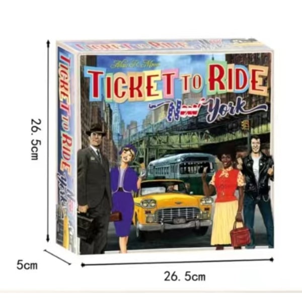 Ticket To Ride Europe -lautapelin täydellisen sarjan englanninkielinen ja amerikkalainen versio