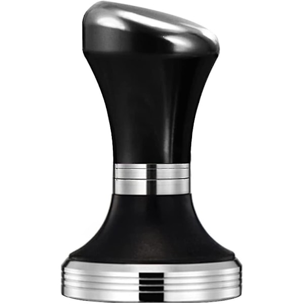 Kahvitamper, ruostumaton espresso kahvitamper, barista tamper, espresso käsintamper, teräs (musta)