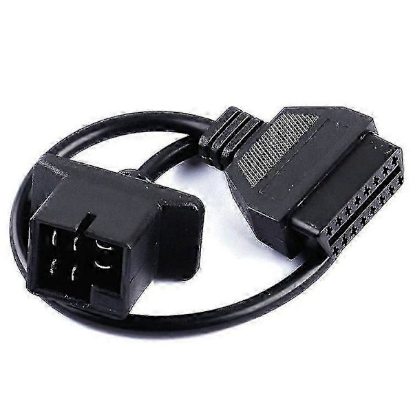 6-stifts OBD till OBD2-adapterkabel för kodläsare för Chrysler Jeep Dodge