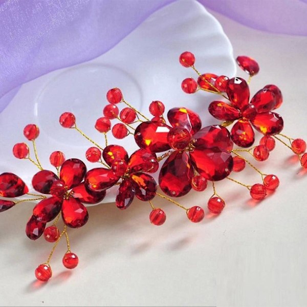 Brude Rhinestone Pearl Hårkamme Bryllups Smykker
