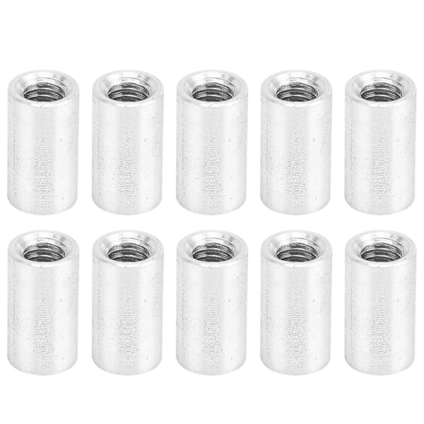 10 st Runda Distanshållare Aluminiumlegering Hontråd Pelare Kopplingsspelare M4x0.7mm Lång 12mm