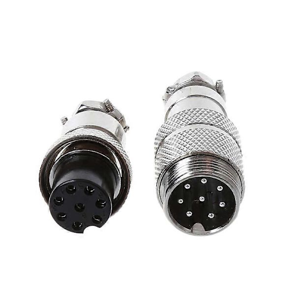 Gx16 Aviation Manlig Kontakt Honkontakt 2/3/4/5/6/7/8 Stift 8pin