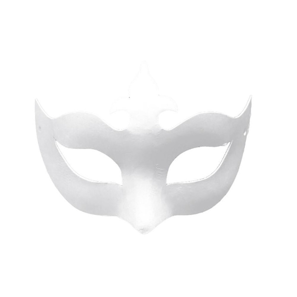 Hvid maling maske maske cosplay pulp maske børnehave DIY forsyninger Jikaix_GET IT gaver crown