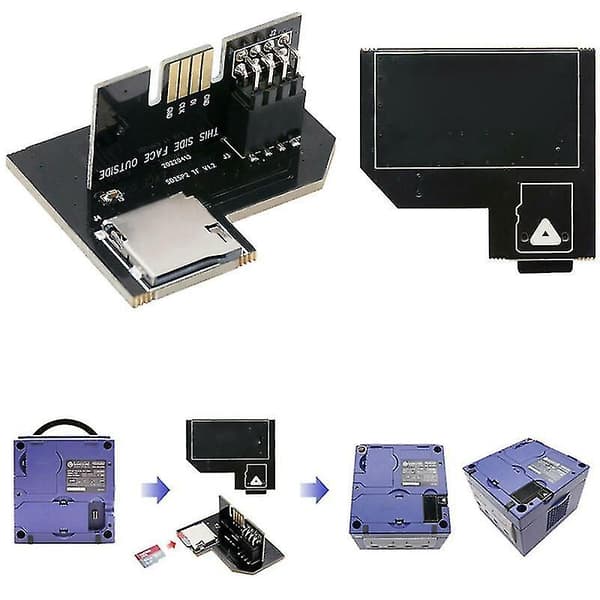 For Ngc Sd2sp2 Pro Gamecube Konsolladapter Sdload Sdl Micro Sd / Tf Kortleser ZD A