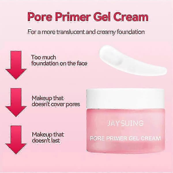 25-26 3 stk. Pore Base Gel Creme Usynlige Porer Ansigtsprimer Makeup Base Make Up 30ml