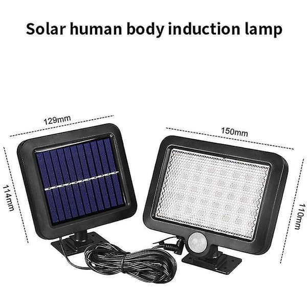 Solcellslampor utomhus, 56 LED solcellslampor utomhus med rörelsesensor, Ip65 B2 ZD V