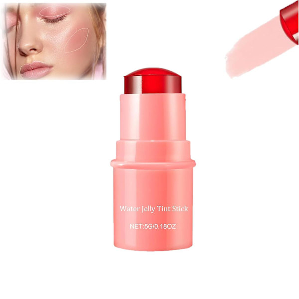 Mjölkkylande Vattengelé-Tint, Vattengelé-Tint Stick, Mjölkgelé-Tint Gelé Rouge Stick, Transparent Läpp- & Kindfärg Byggbar Vattenfärg Finish a