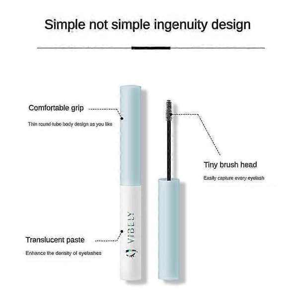 1-3X Eyelash Setting Primer, Eyelash Raincoat, Vandtæt, Forlængende, Krøllende, Smudsfri Setting Mascara jks 1pc