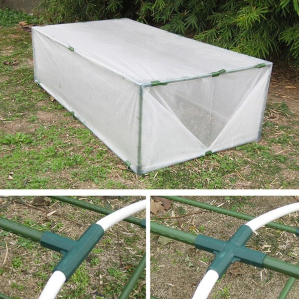 20 stk Drivhusrammeforbindelser 11 mm, Plast PVC Byggeforbindelse, Stokkforbindelse for Hagekonstruksjon