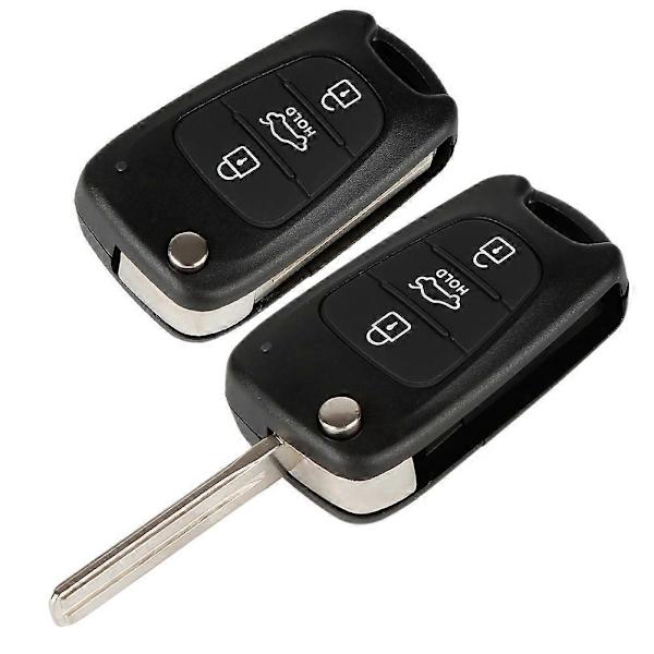 OkeyTech Kaukosäätimen Avainkuoret Hyundai Accent Kia Picanto Sportage K5 3 Painiketta Käännettävä Taittuva Kaukosäätimen Avainkotelo 1pc