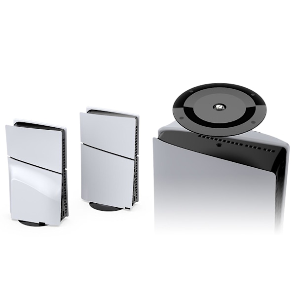 PS5 Slim Stativutskifting Vertikal Stativ med Skrue for PS5 Slim 5 Konsoll Digital Utgave og Diskversjon 2pcs